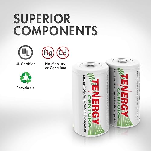 Miniatura 6 de Tenergy Centura C Tamaño 4000mAh Low Self DischargeNiMH rechargeable batteries 1