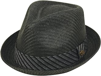 Mens Summer Fedora Cuban Style Short Brim Hat