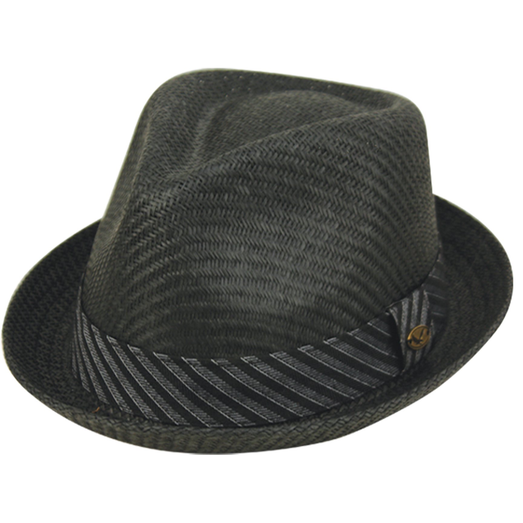 Mens Summer Fedora Cuban Style Short Brim Hat