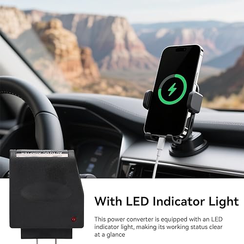 Miniatura 4 de Convertidor de CA a CC, transformador de fuente de alimentación universal 500mA 1.5A 240V AC a 12V DC encendedor de coche, adaptador de enchufe