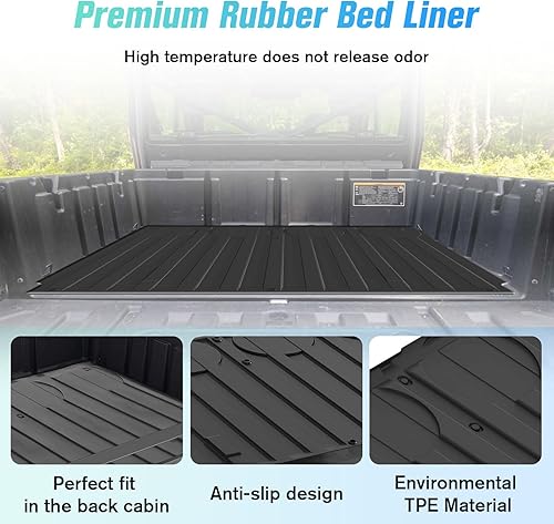 Miniatura 8 de LitMiRaCle Alfombrillas para Can Am Defender, revestimientos de suelo TPE de primera fila, protección para todo tipo de clima, tapetes para Can Am