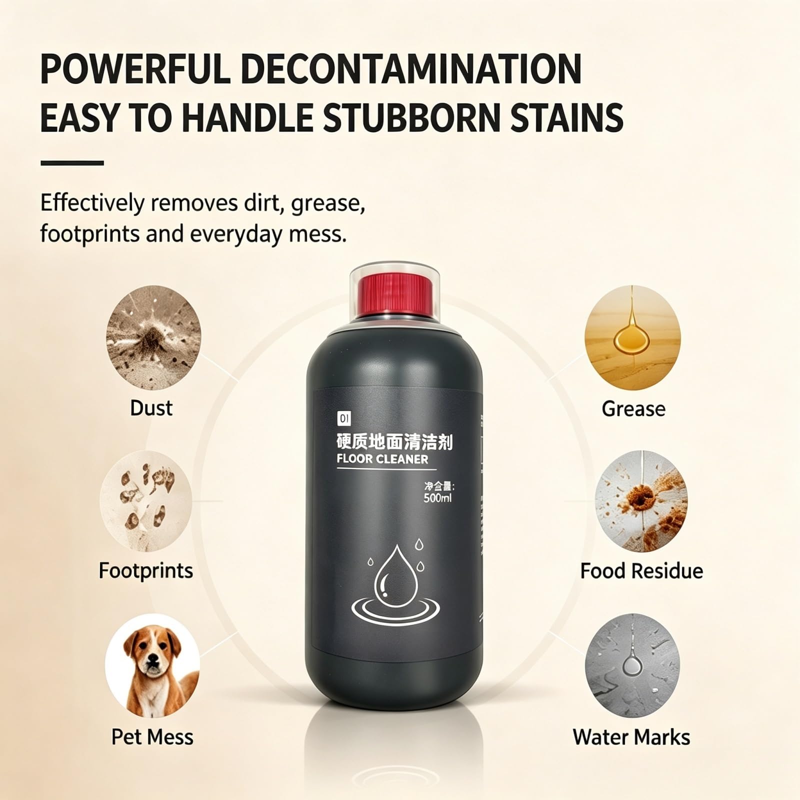 Detergente Pavimenti Concentrato, Compatibile Con Dyson WashG1 | Detergente concentrato for pavimenti duri da 500 ml, formula delicata a bassa schiuma. Nessun danno al pavimento(2pcs)