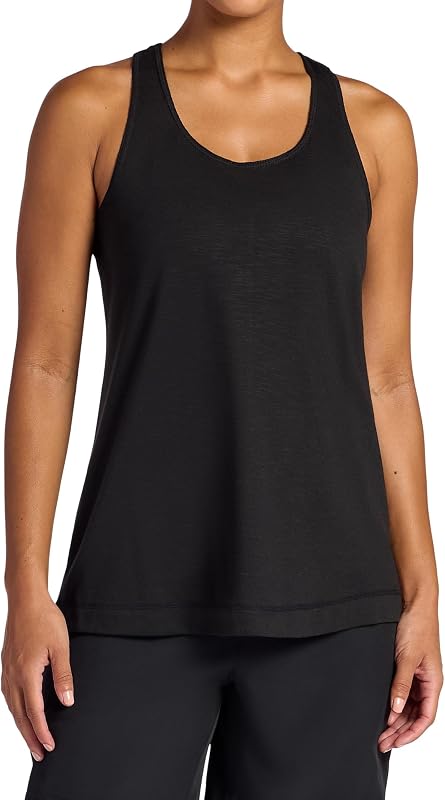 Gaiam Women's Peace Scoopneck Tank Top, Relaxed Fit, Lightweight Heathered Material