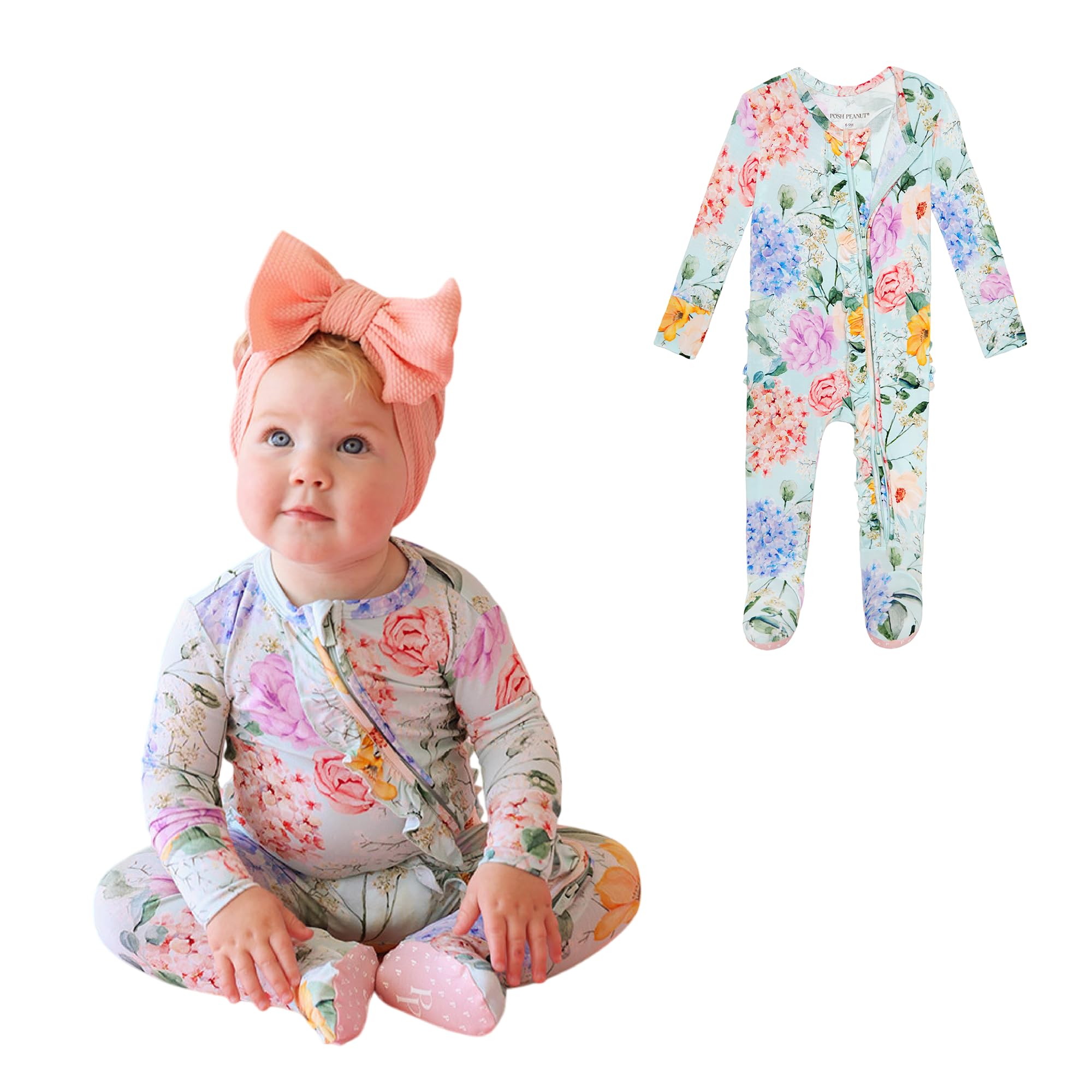Posh Peanut Footie Pajamas for Baby Girls