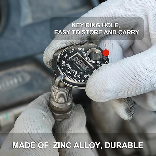 Miniatura 7 de CASOMAN Juego de llaves de bujía de 38 pulgadas, 6 puntos, incluye barra de extensión, junta universal y brecha de bujías, juego de 8 piezas, acero