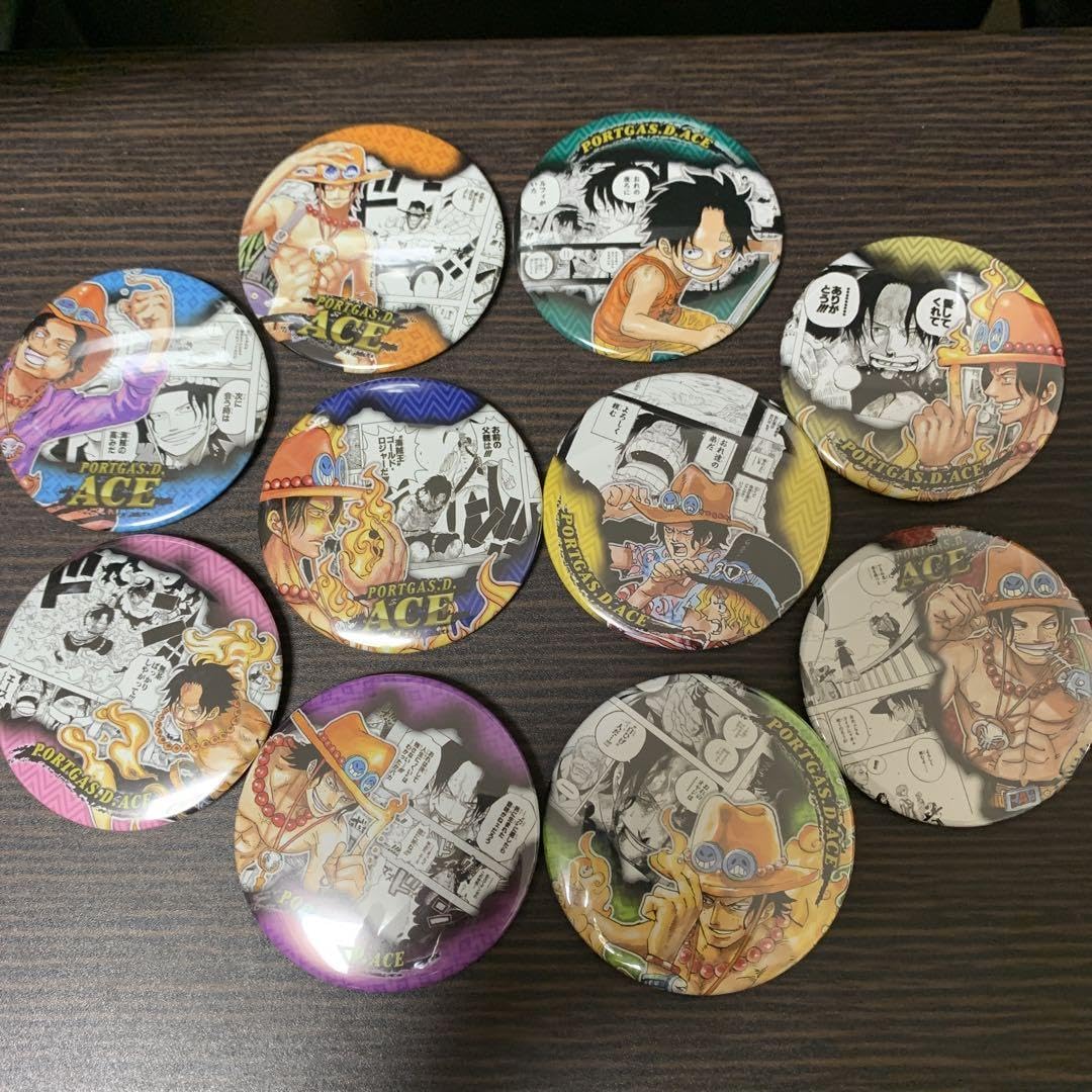 Amazon.co.jp: onepiece ワンピース エース コレクション 缶バッジ 