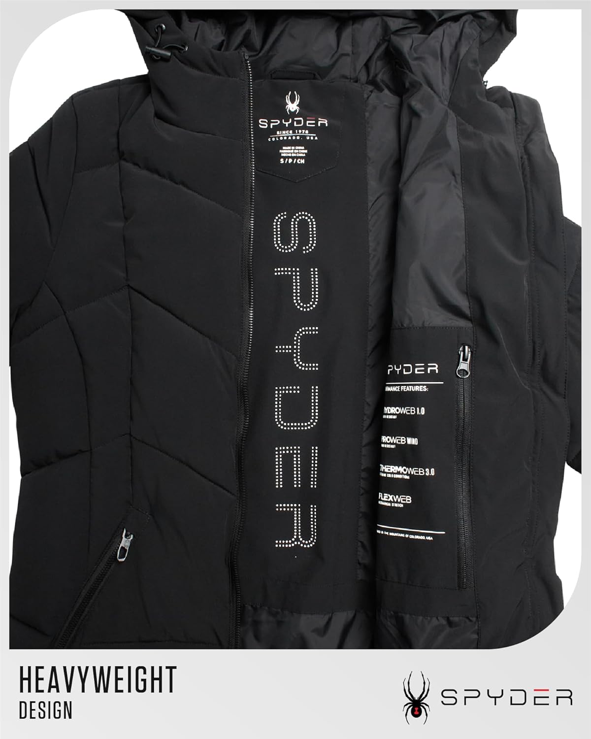 Spyder Womens Long Winter Coats - Cozy Long Puffer Coats for Women Wind & Water Resistant Hooded Quilted Jackets for Women - Image 5