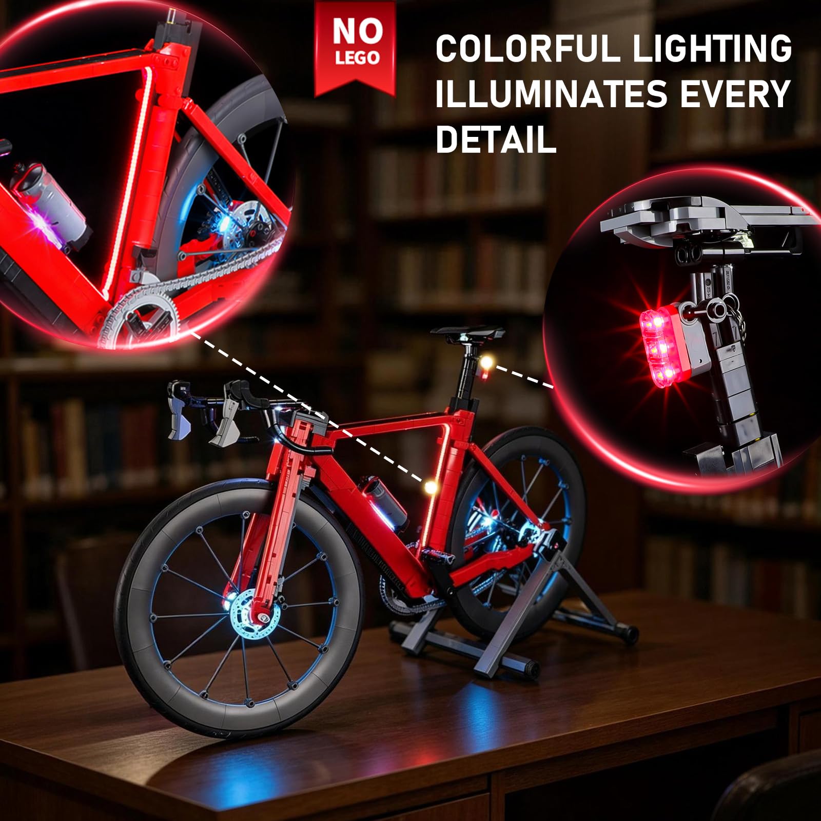 BRIKSMAX Zestaw oświetlenia 2.0 kompatybilny z klockami Lego Icons Road Bike 11380 – oryginalne zestawy oświetlenia LED (tylko akcesoria) do wyświetlacza, prezentów i kolekcjonerów