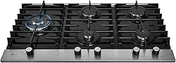 FISCHER COOKTOP À GÁS 5 BOCAS PLATINIUM MESA VIDRO PRETO 33810-92122