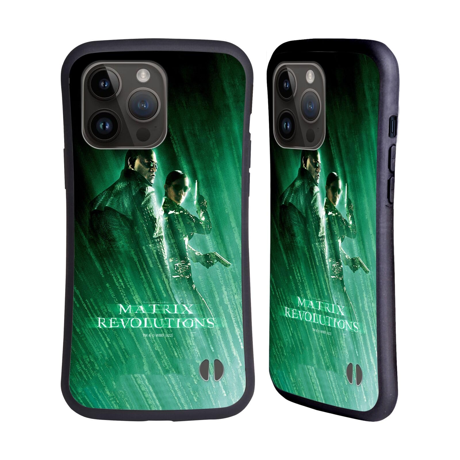 Head Case Designs Officially Licensed The Matrix Revolutions Morpheus Trinity Key Art Hybrid Case Compatible With Apple iPhone 15 Pro Max