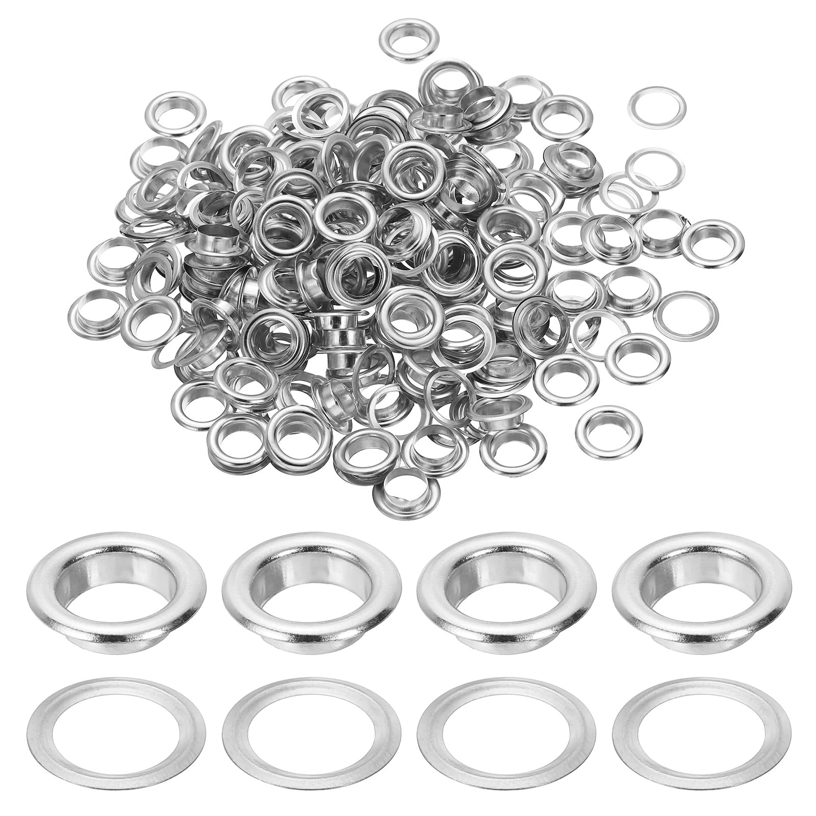 PATIKIL 8mm/5/16" Metal Eyelets