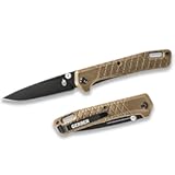 Gerber Gear Zilch Folding Pocket Knife&comma; 3&period;1 Inch Plain Edge Blade&comma; Coyote Brown