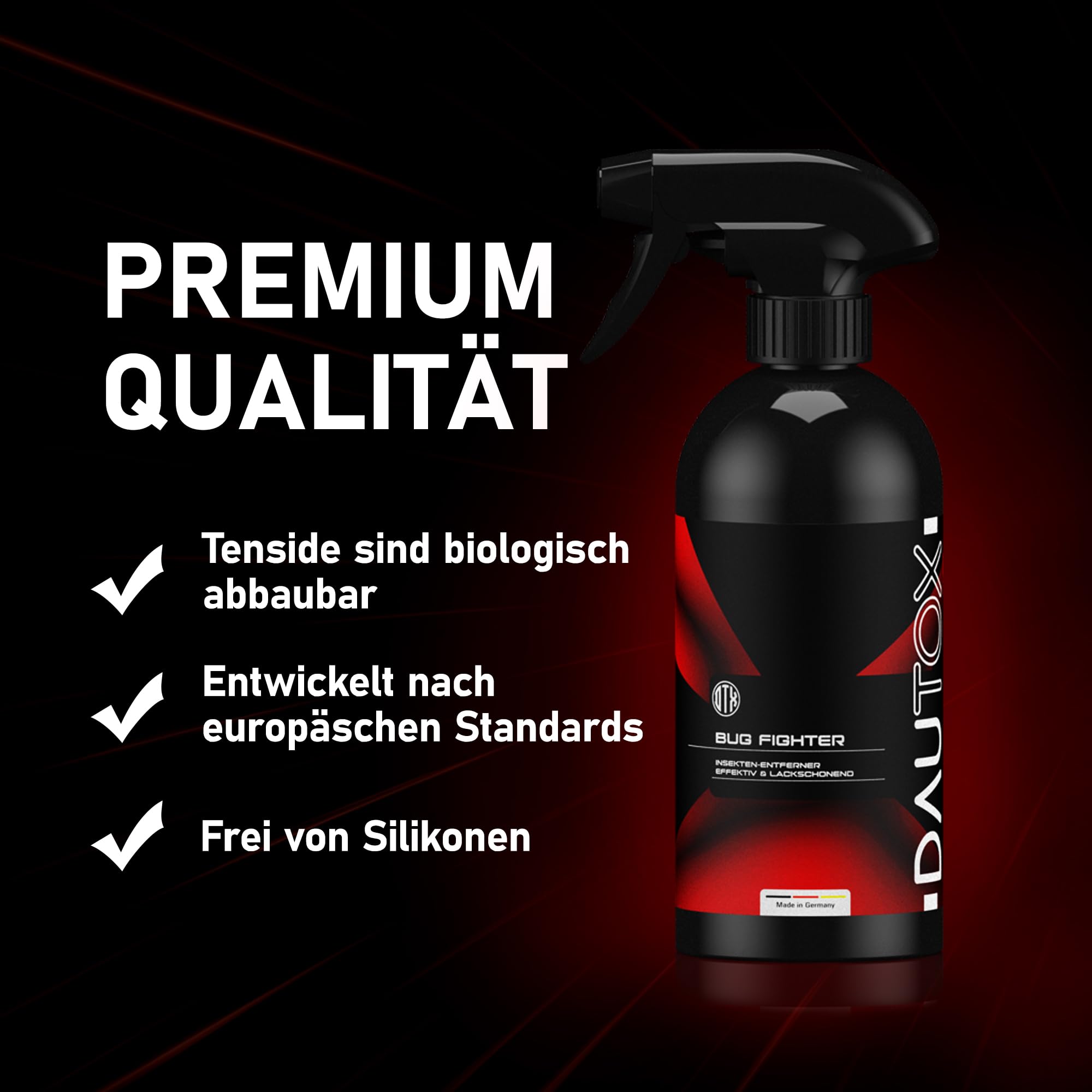 DAUTOX® Auto Reinigungsset – Autopflege Set für Innenraum & Außenbereich | Fahrzeugpflege Komplett- & Startersets | verschiedene Setgrößen (Außenpflege PRO Set | 4-teilig)