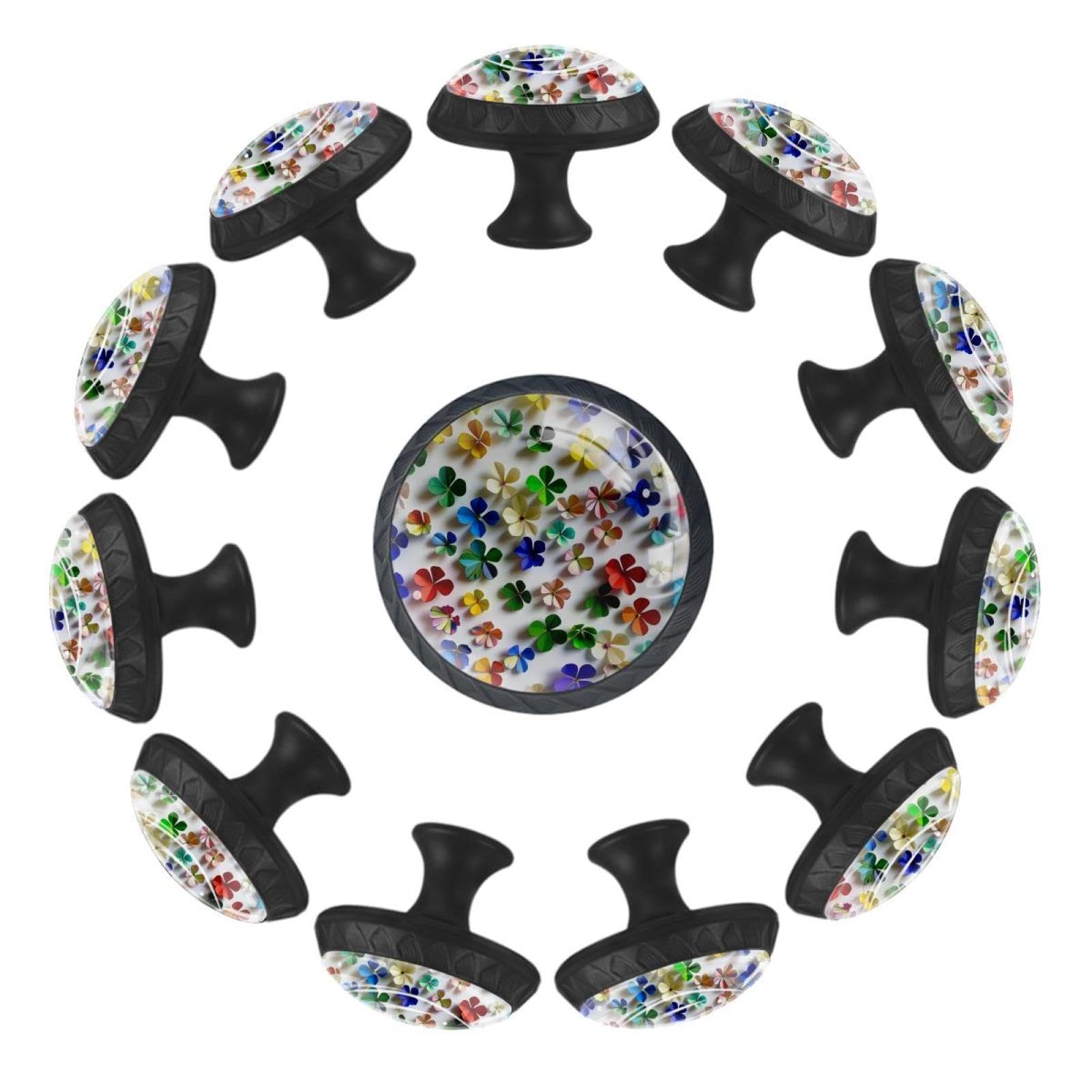 Boutons de tiroir en verre cristal pour décoration cuisine et maison