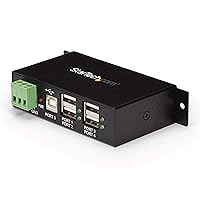 StarTech.com HUB USB 2.0 Industriale in metallo a 4 porte con protezione da sovracorrenti