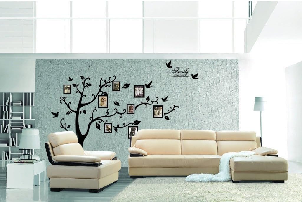 YYone XXL (250cm200cm) Black Photo Picture Frame Tree Vine