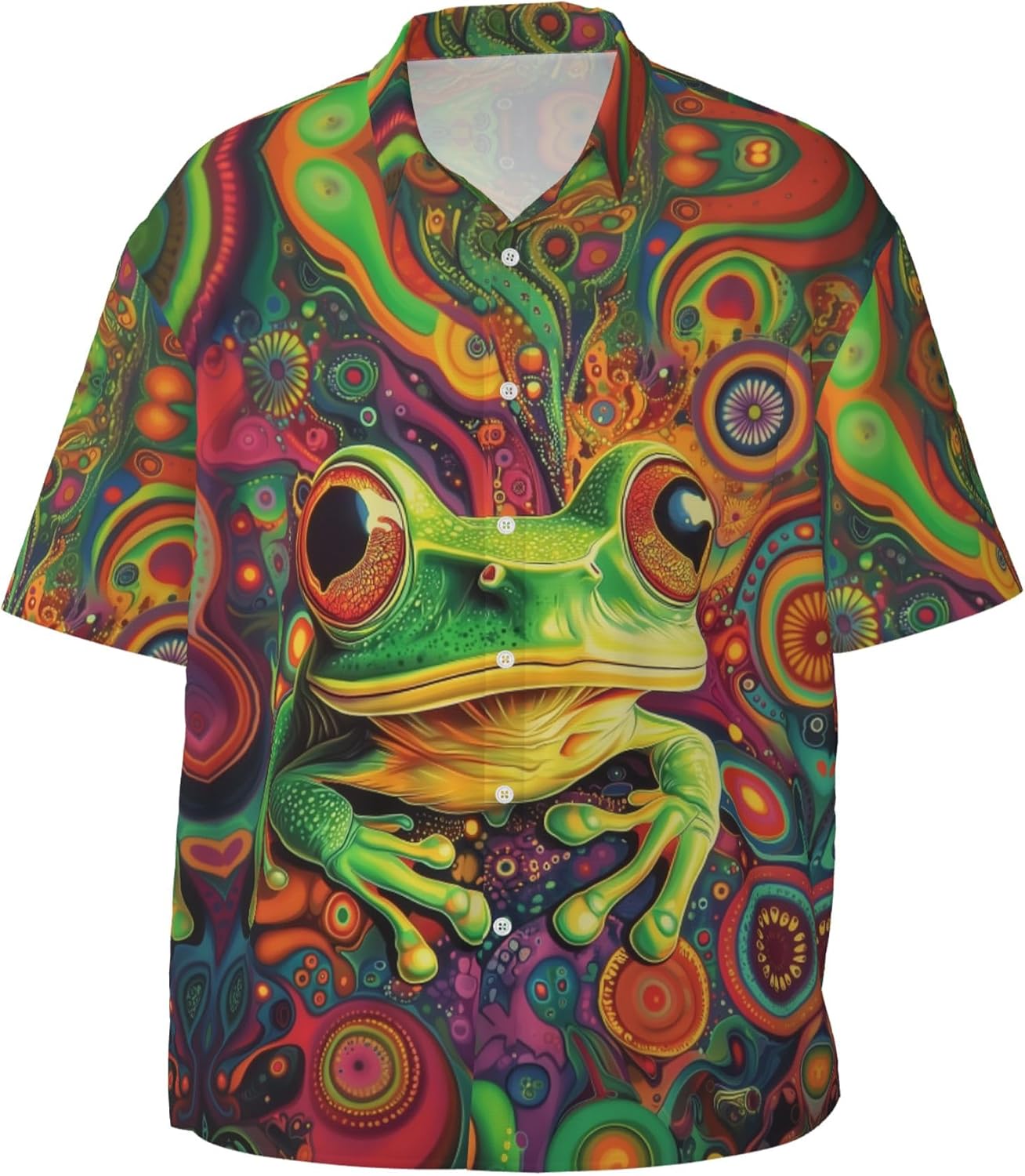 Mens Short Sleeve Button Up Shirts, Casual Party Shirts Stylish Beach Shirt Gifts for Men