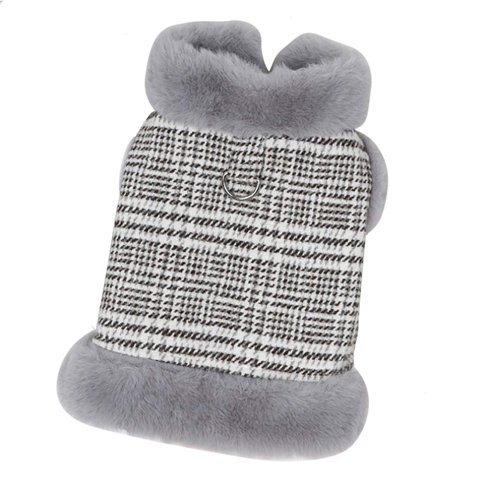 Manteau d'hiver pour chien avec anneau de traction veste polaire chaude L