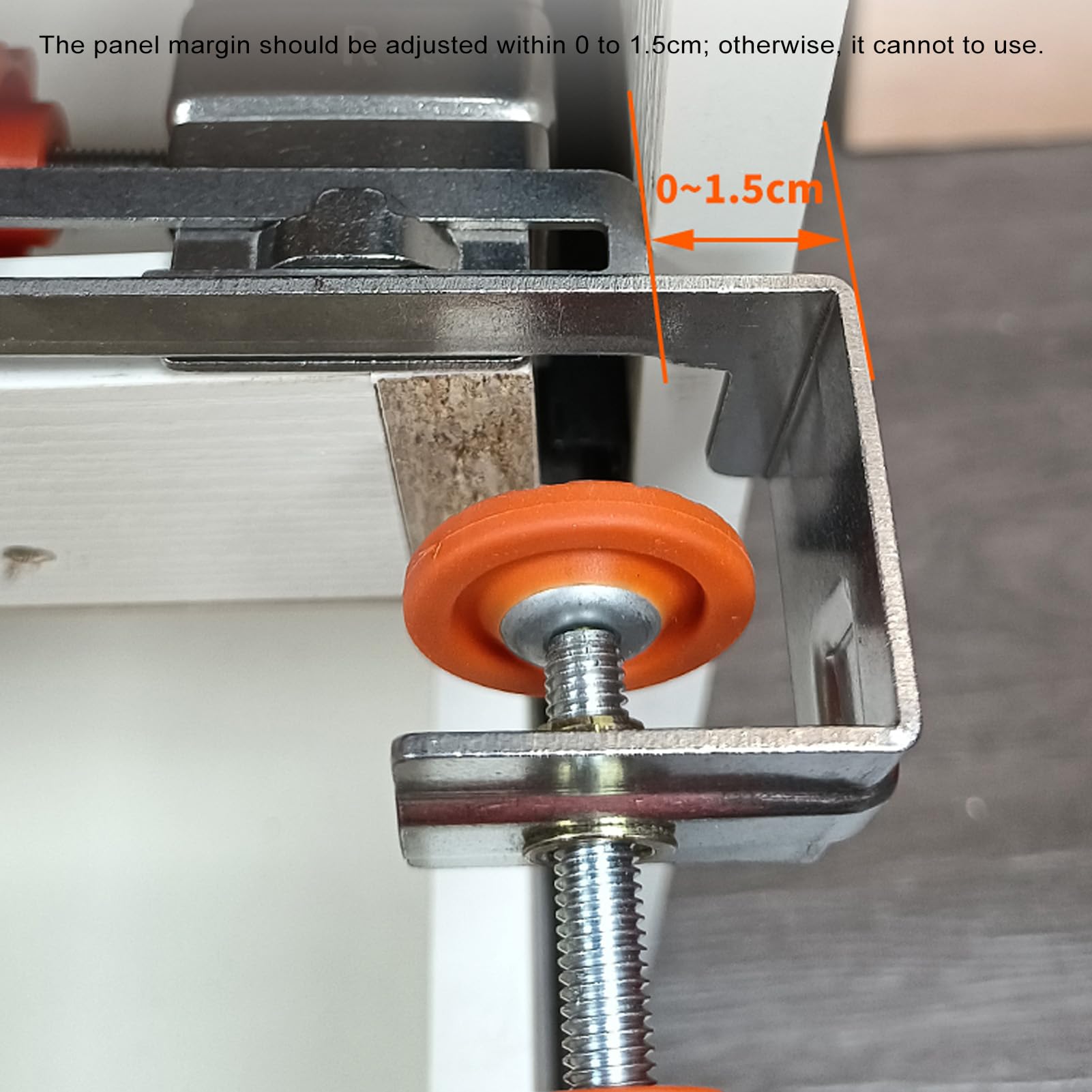 Abrazadera de Fijación para Panel de Cajón Grande, Accesorio de Montaje Ajustable de Acero Inoxidable para Instalaciones, para Carpinteros y Ebanistas