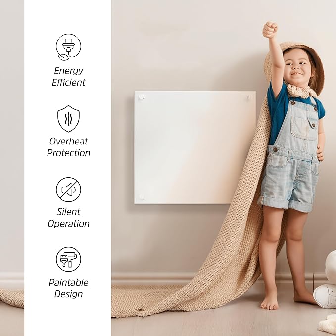 Calefactor Eléctrico de Panel con Termostato - 400W - Convección miniatura 5