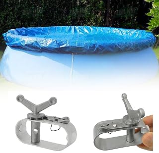 Pool Cover Winch, Swimming Pool Wire Rope Tensioner Clothesline Tightener with Hand-Twisted Rope Tensioner, Winch for Above Ground Swimming Pool Covers