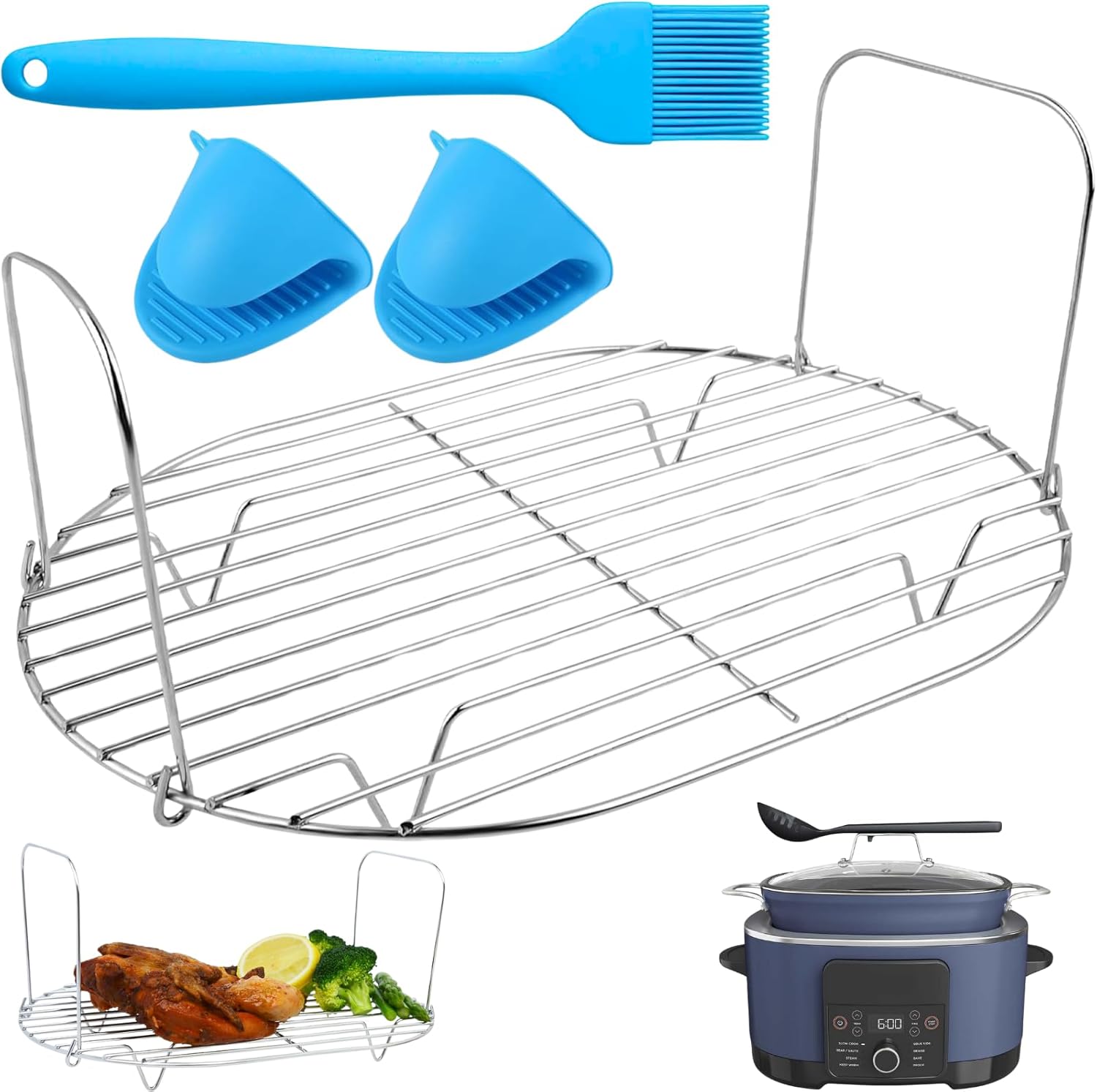 Amazon.com: Steam and Roast Rack Compatible with Ninja Foodi Possible ...