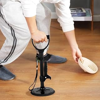Mobility Aids Tool 16"-24" Adjustable Standing Aid Device Helper Stable Stand Assist Aid Portability Standing Assist Supports Equipment for Help Seniors Get Up from Floor(Black)