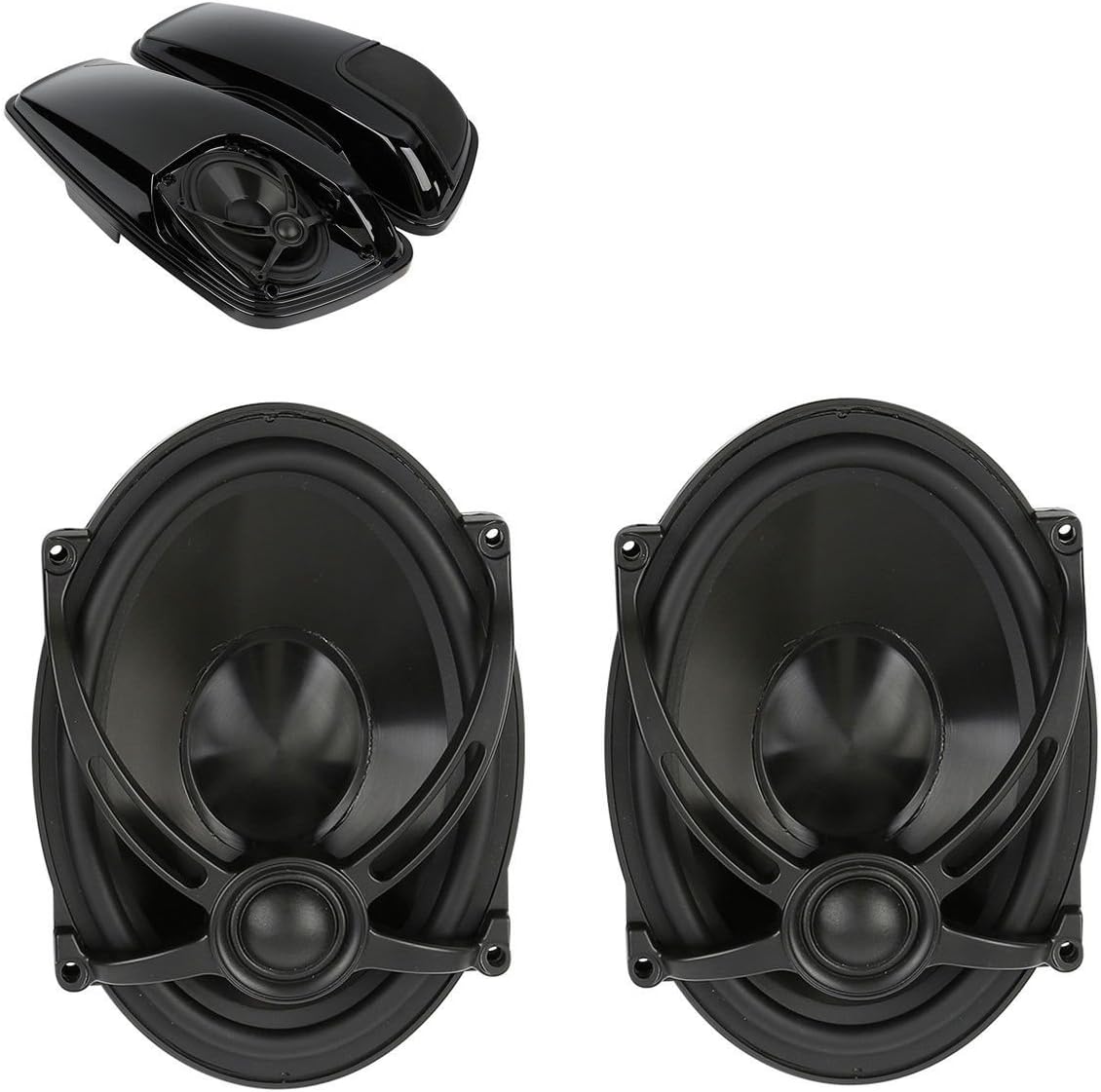 TCMT 5"x7" Saddlebag Lid Speakers Fits For Harley Davidson Touring Touring Road King Street Glide Road Glide Electra Glide Ultra Classic FLT FLH FLHR 1994-2023