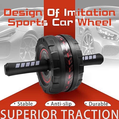 Miniatura 6 de Ab Roller Wheel,Stable Wide Wheel For Beginner,Men,Women,Abs & Core Workout Equipment For Home Gym With Knee Pad,Abdominal Wheel For Full-Body