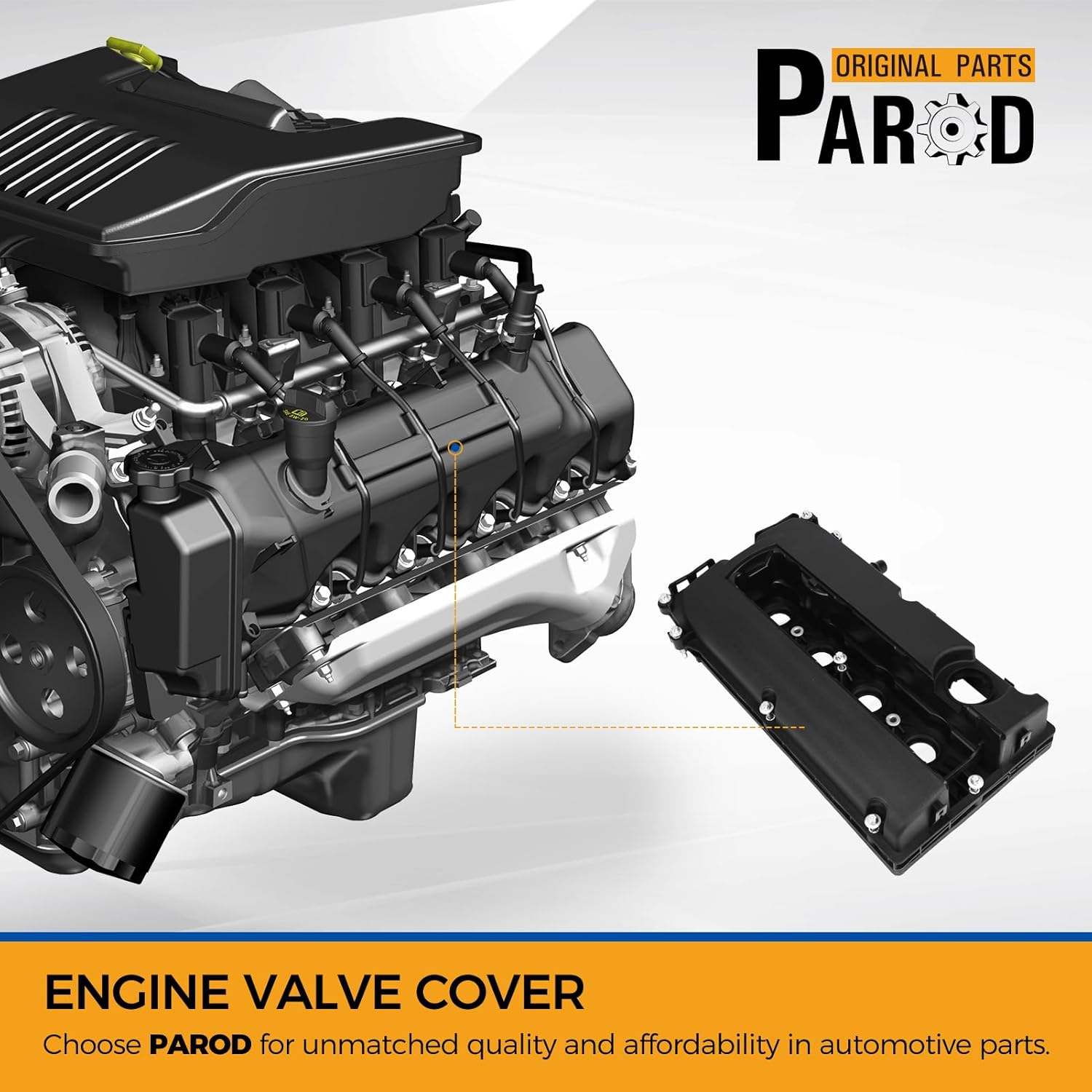 PAROD Engine Valve Cover with Gasket Fit for 09-11 Chevy Aveo, Aveo5, 11-16 Cruze, 2016 Cruze Limited, 12-18 Sonic, 13-20 Trax, 09-10 Pontiac G3, 2009 G3 Wave, 08-09 Saturn Astra L4 1.8L 1.6L#55558673