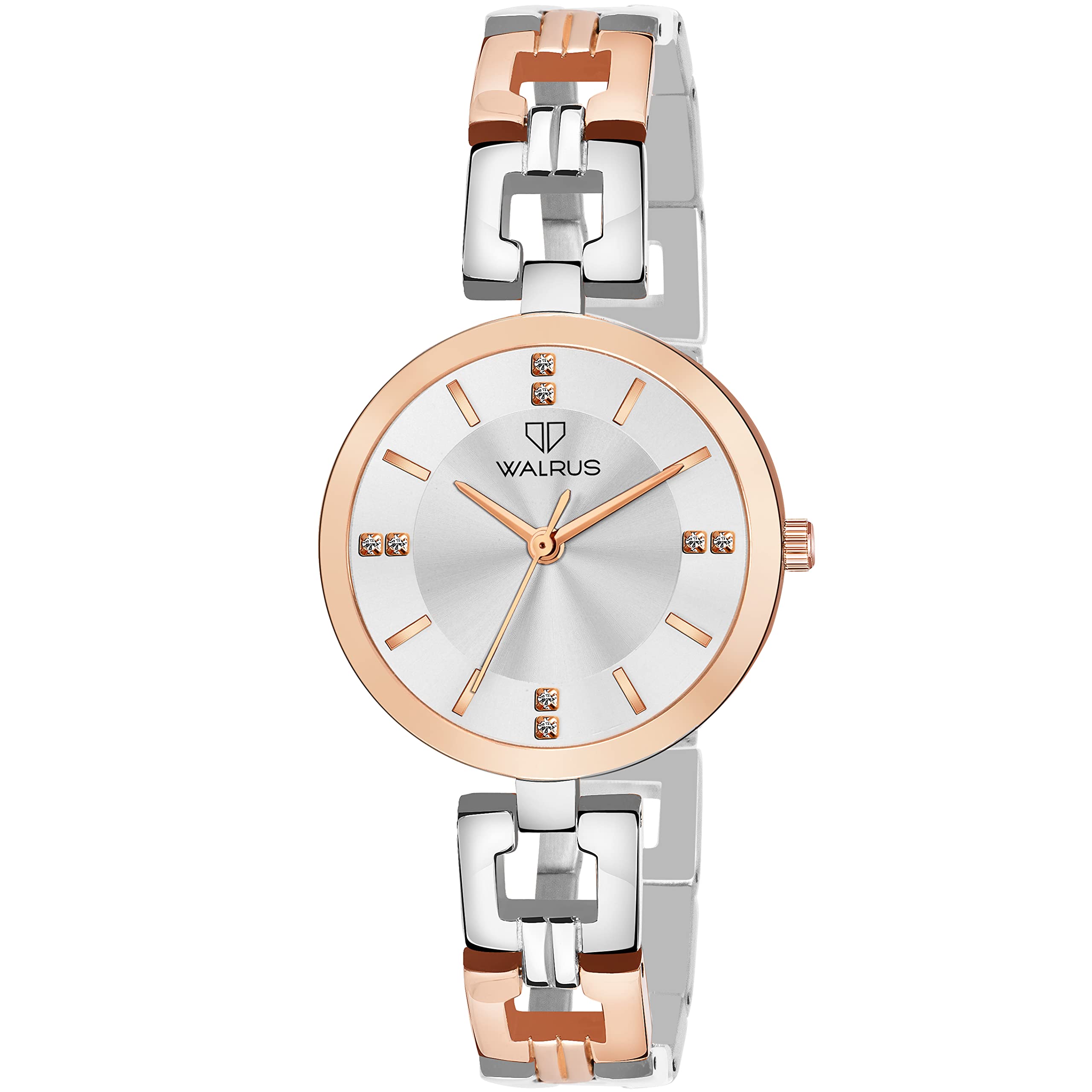 Walrus Womens Watch Elite XIX Series - Silver Dial - Brass Strap - Japanese Movement - 30mm Case - Professional & Casual Use- Womens Wrist Watch for Gift (B0C4L72S25) Amazon Price History, Amazon Price Tracker