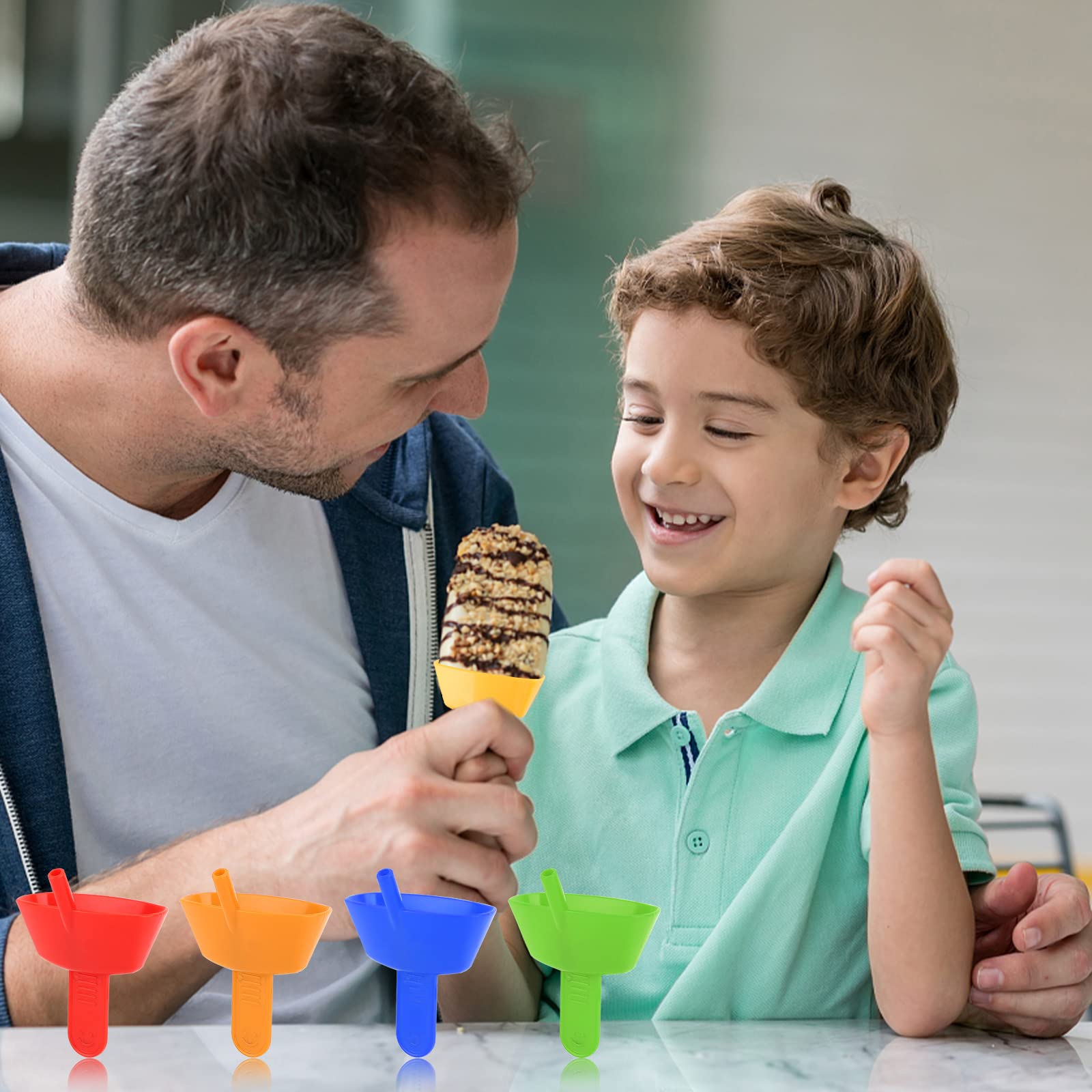 Lot De 4 Porte-glace Anti-goutte Rutilisable Porte-glace Porte-glace