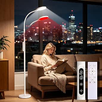 Light Therapy Lamp, 11000 Lux Sunlight Lamp with Red Light Therapy