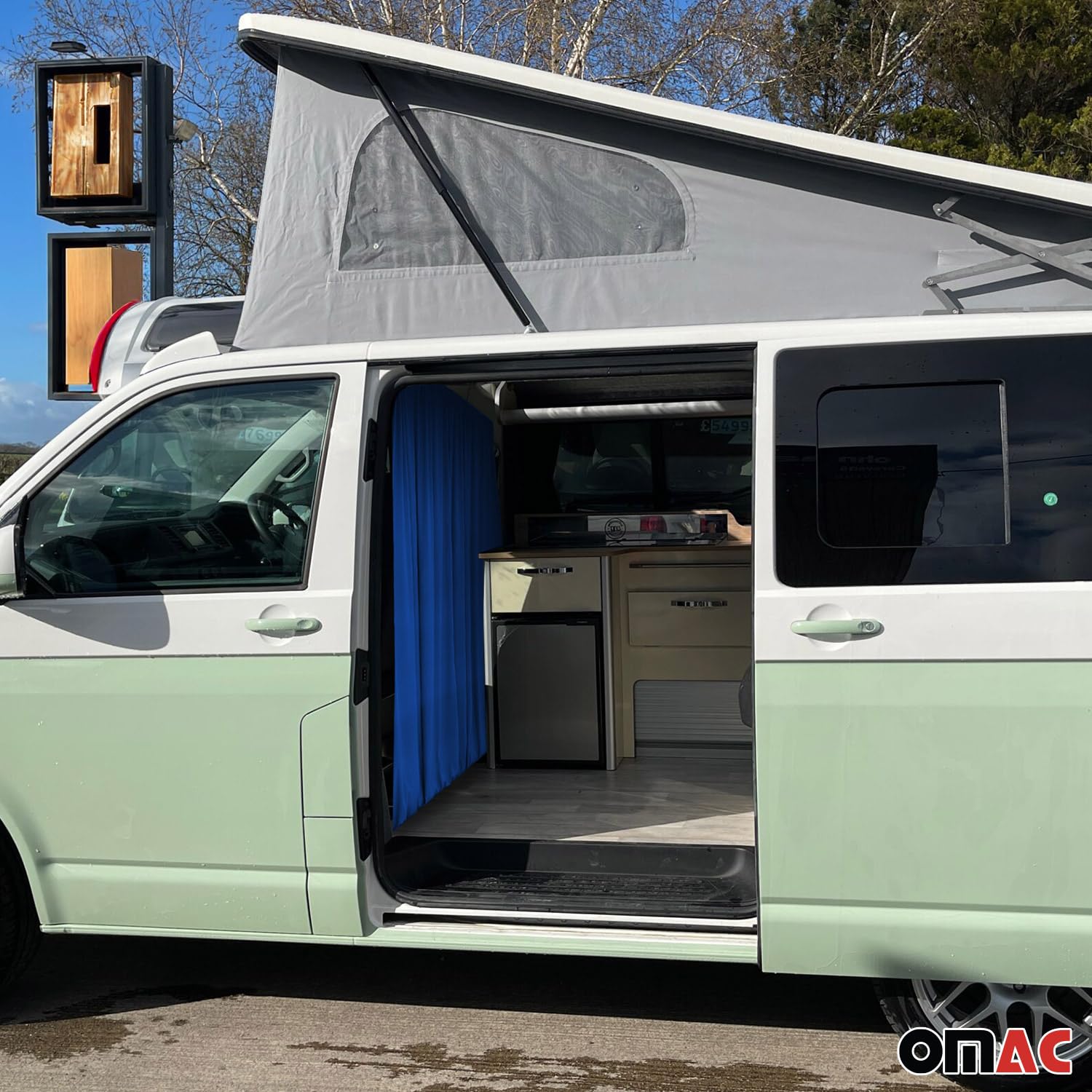 Rideaux de Séparation de Cabine Compatible avec VW Transporter T3 T4 1979-2004 - Rideaux d'intimité de Cabine Van Camionnette - Pare-Soleil de Cabine Voiture