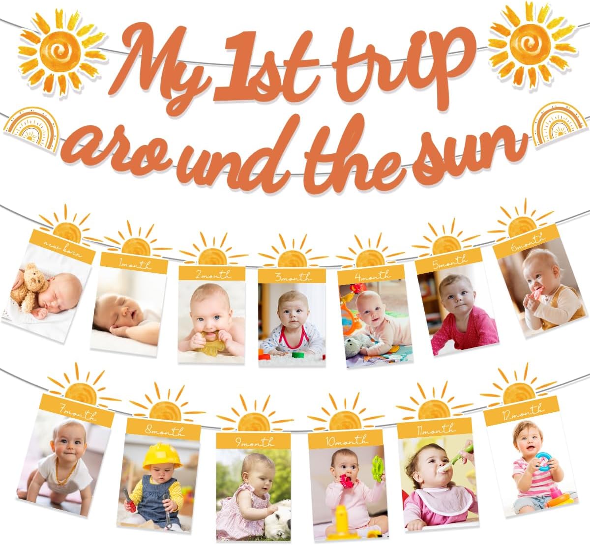 First Trip Around The Sun Birthday Decorations Girls Include My 1st Trip Around The Sun Banners Sun Theme 1st Birthday Party Supplies