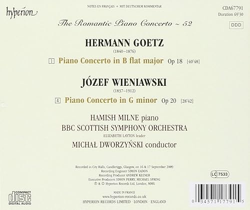 Vista 2 de Goetz & Wieniawski (J) Piano Concertos