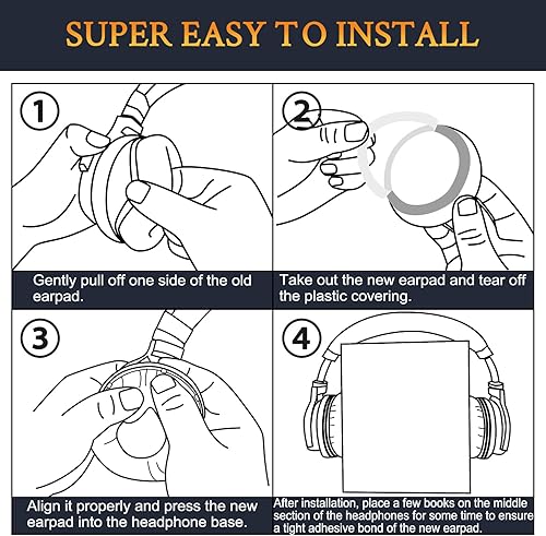 Miniatura 6 de SOULWIT Almohadillas profesionales de repuesto para auriculares Cowin (Silensys) E7E7 Pro (no se ajustan a SE7), almohadillas para los oídos con