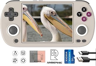 ANBERNIC RG40XXH ポータブルゲーム機 5G WiFi 4.2 Bluetooth クラシックゲーム Linux 64ビットシステム 4.0インチIPSディスプレイVIDEO GAME (RG40XXH-グレーです)