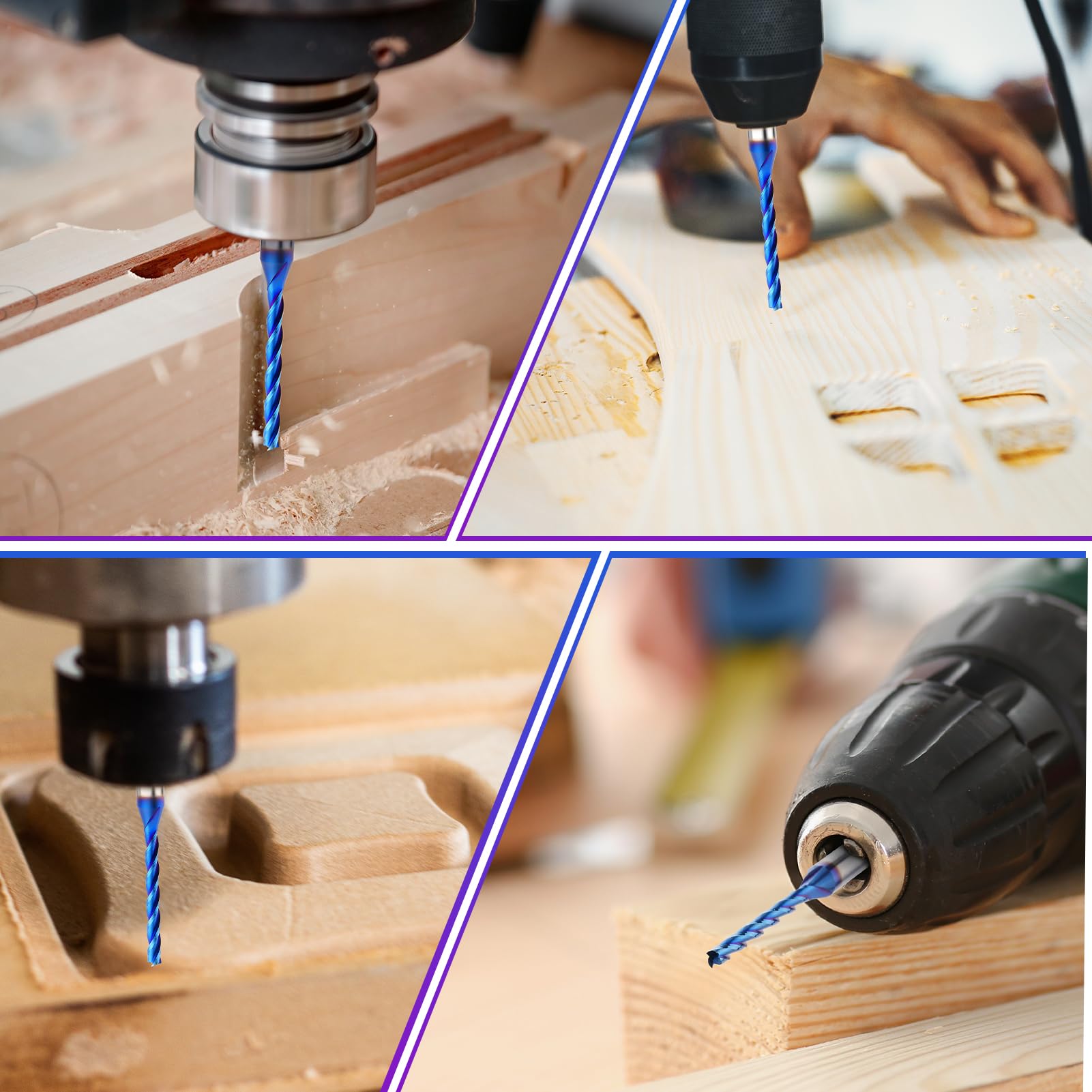 CNC Router Bits - 2 Pack 1/8'' Upcut Spiral -6 CNC Router Bits - 2 Pack 1/8'' Upcut Spiral -6