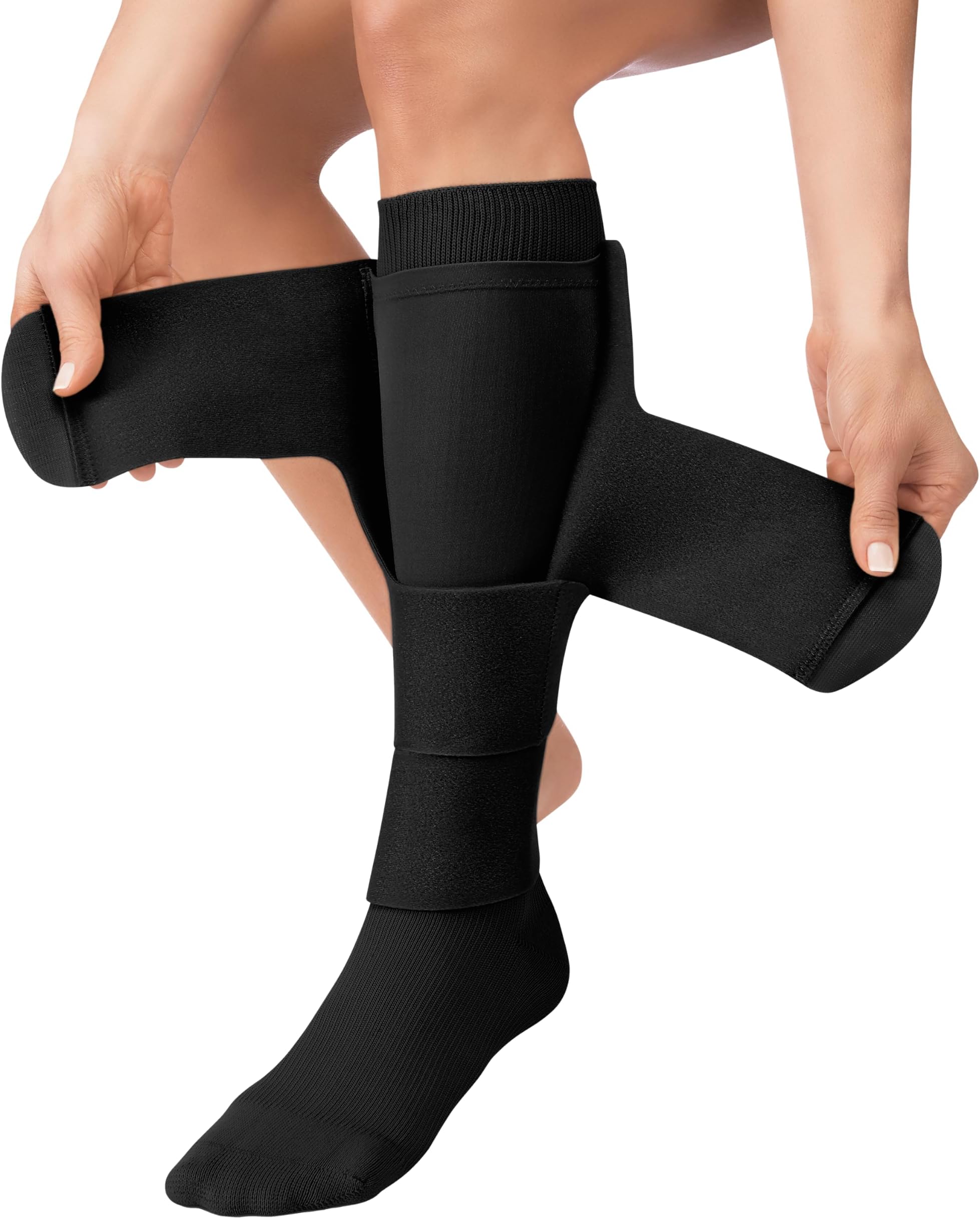 JOBST FarrowWrap 4000 Legpiece, BSN FarrowMed, Compression Leg Wrap (Reg-Large, Black)