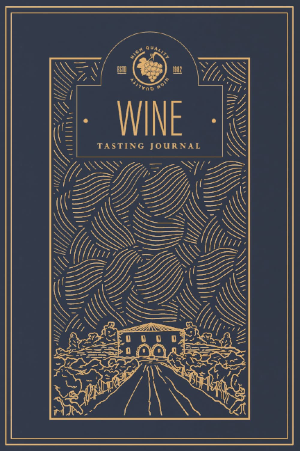 Wine Tasting Journal: Notebook For Wine Tasting Notes & Impressions For Wine Lovers | Wine Label Design | Blue (Wine Tasting Journals: Notebooks For ... For Wine Lovers | Wine Label Design)
