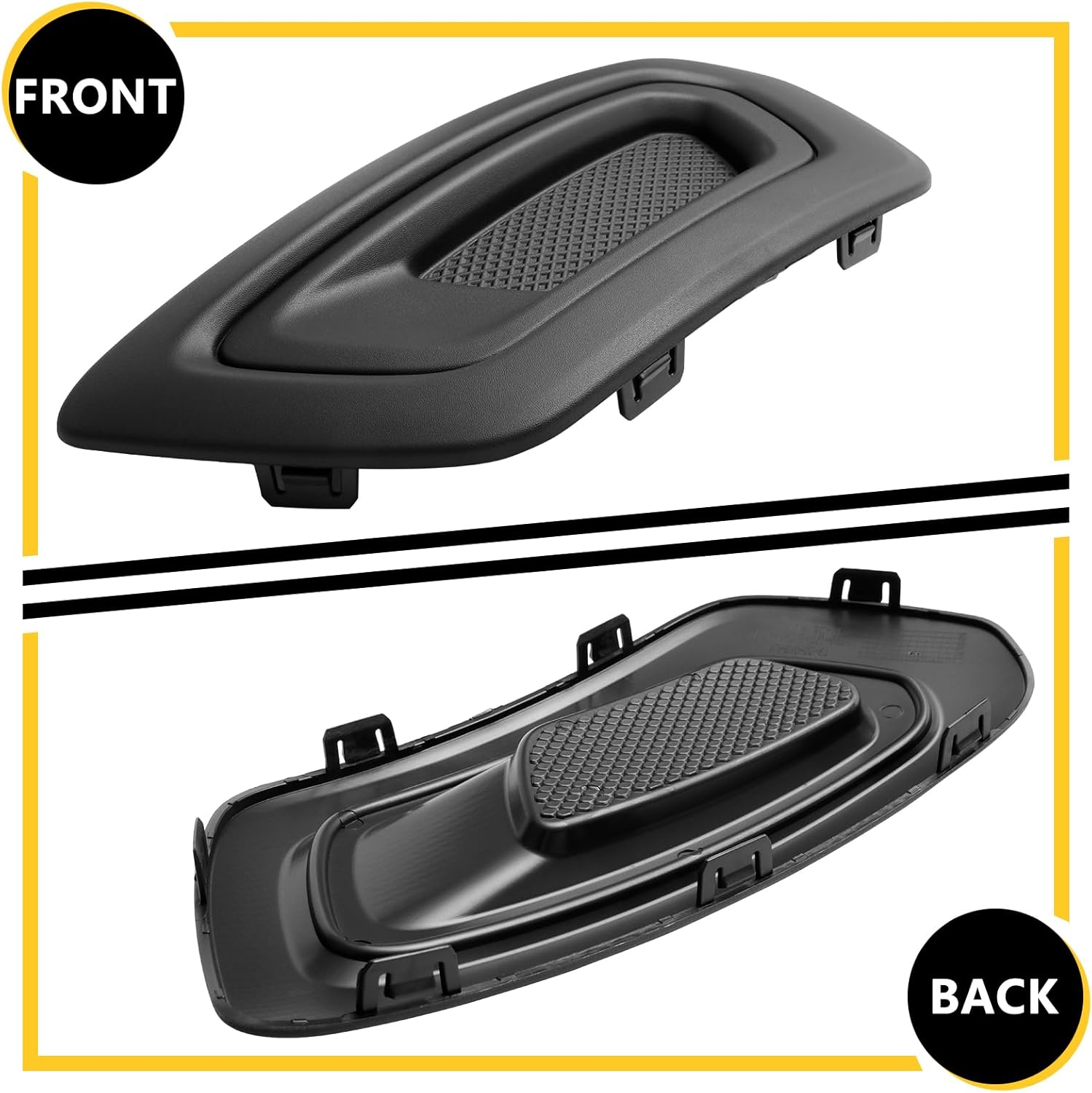 BXZ Fog Light Lamp Cover Bezel Driver Left Side for Ford Transit 150 250 350 2020 2021 2022 2023