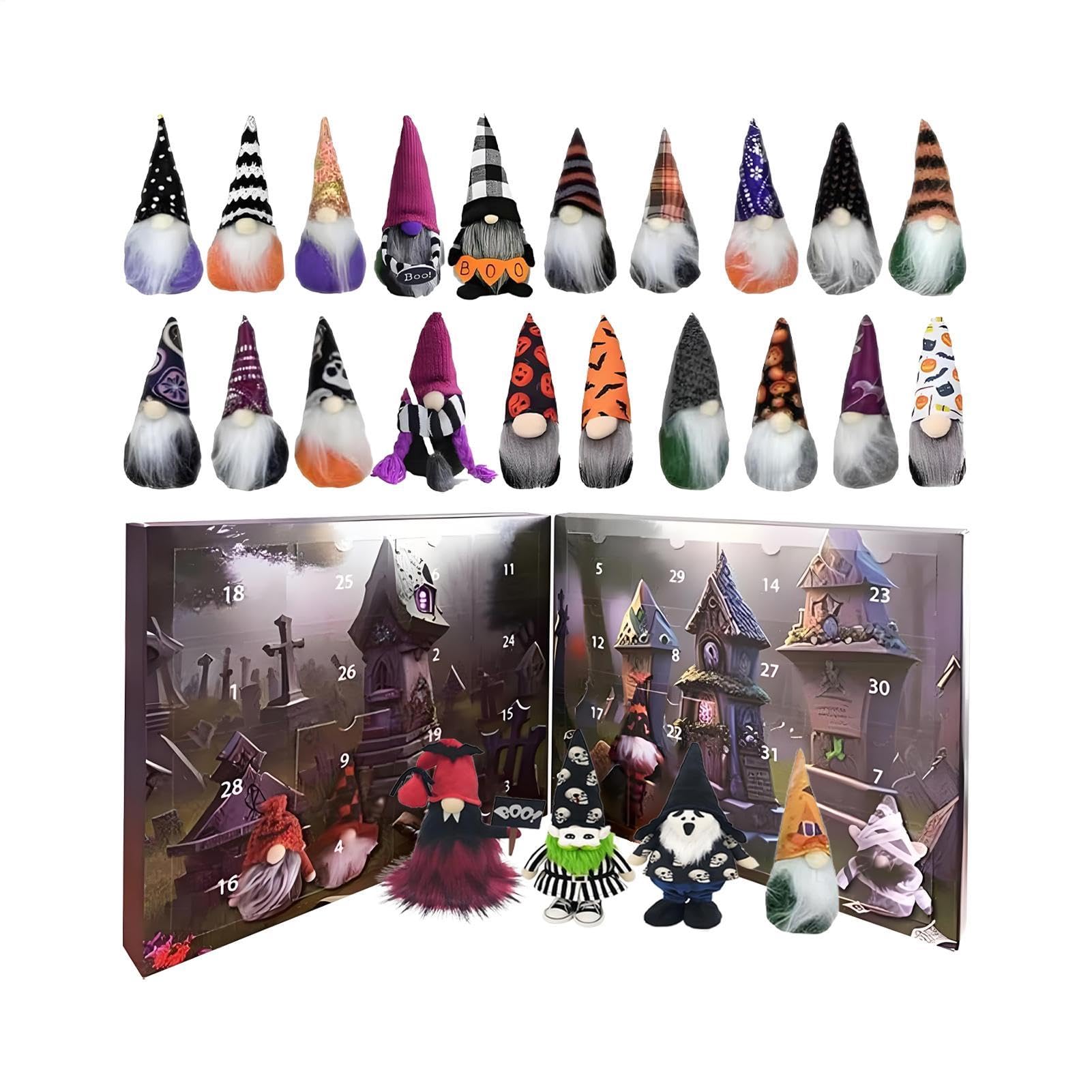 Halloween Con Cuenta Atrás Decoración De Escritorio Con Sonido Y Luz | Calendario De Cuenta Atrás Para Las Festividades Para Cumpleaños Sala Dormitorio Vacaciones Estantería Oficina En Casa