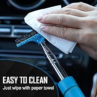 Vista 5 de Espátula para Espejo Lateral, 2 Piezas de Espátula para Espejo de Coche, Limpiaparabrisas Retráctil para Espejo Retrovisor de Coche para Todos