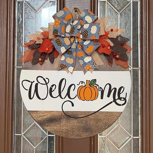 Miniatura 4 de Plantillas de otoño, plantillas de Acción de Gracias, plantillas de otoño Hello Pumpkin Happy Harvest para pintar en madera de pared, tapetes de