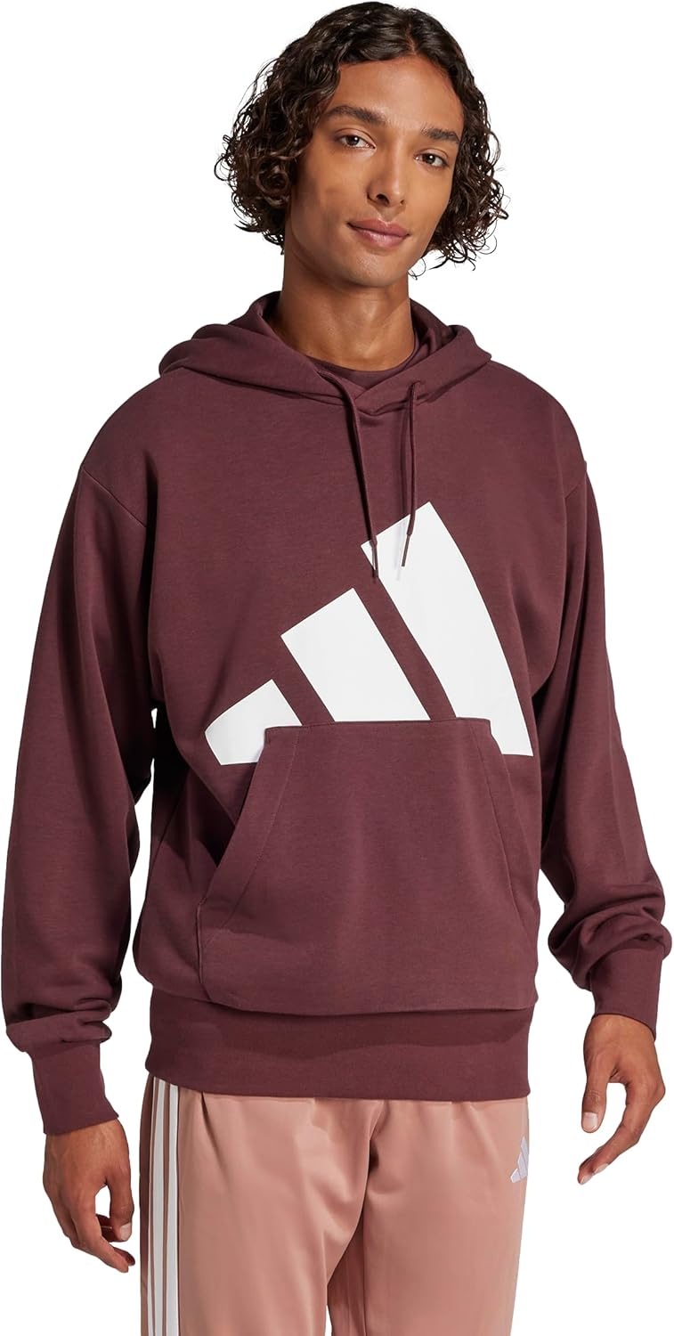 adidas mens Essentials Big Logo French Terry Hoodie - Image 2