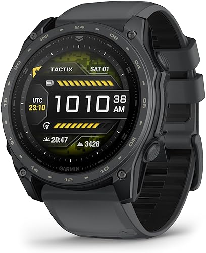 Garmin tactix Cerakote de 0.315 – 2.008 in, reloj inteligente táctico con GPS, pantalla AMOLED, aplicado Ballistics Solver, revestimiento Cerakote