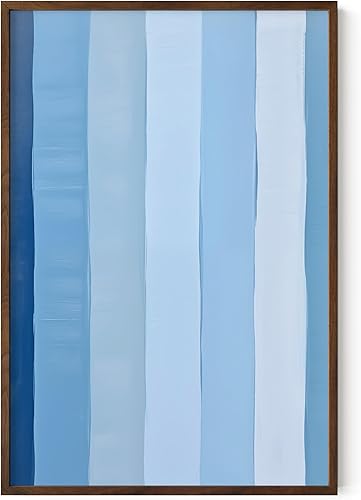 Miniatura 175 de HAUS AND HUES Arte abstracto moderno para pared, arte de sala de estar azul y verde, obra de arte moderna para paredes, imagen minimalista para sala