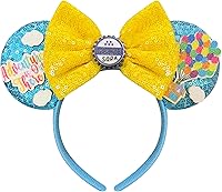 Vista 8 de Diadema de orejas de ratón con lazos de lentejuelas para mujer - Halloween