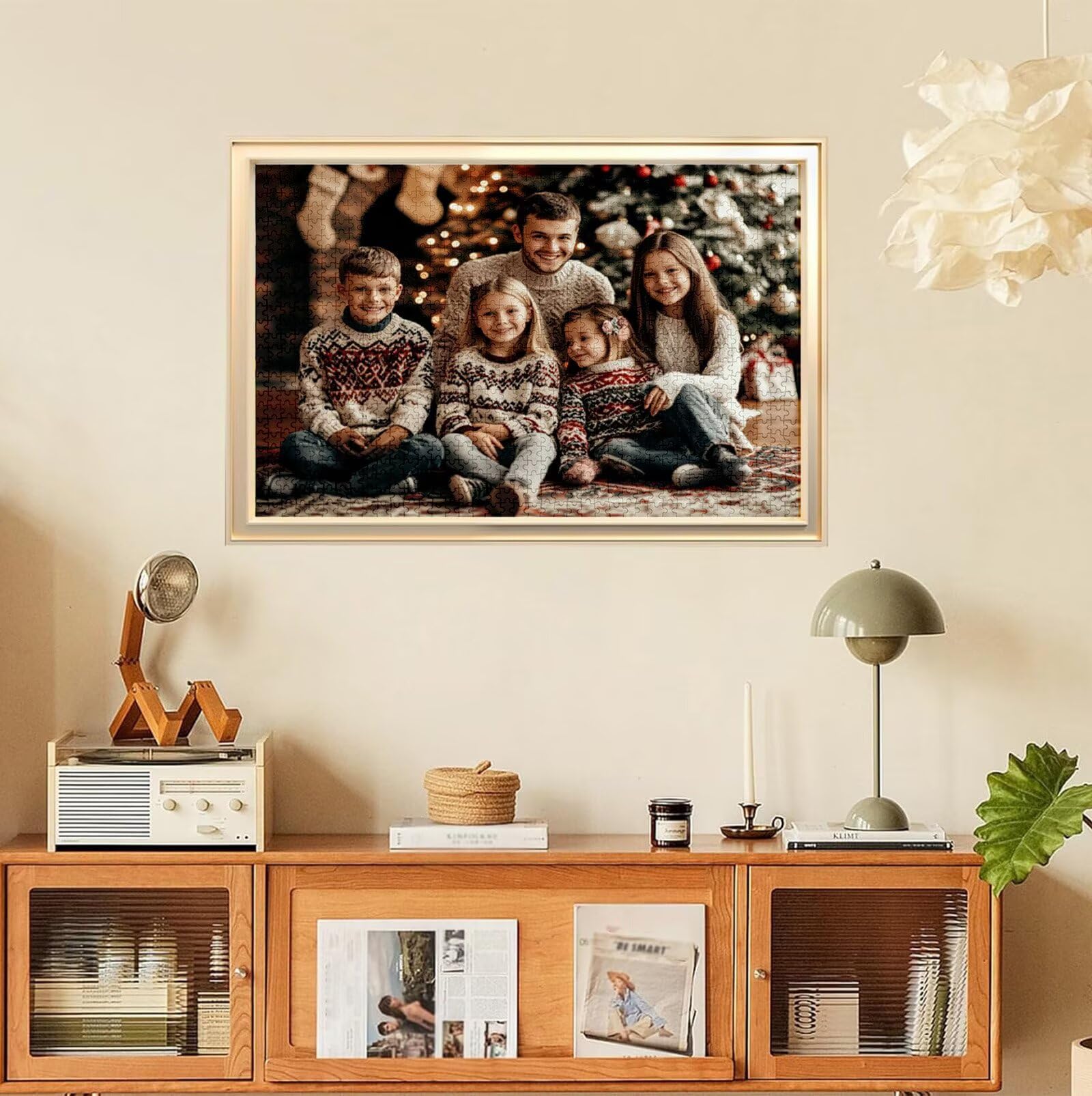 Puzzle Personalizado con Foto, Personalizada Rompecabezas Personalizado Diseña tu Logo Foto o Texto, Personalizado Navidad Halloween San Valentín Parejas Niños Familia Amigos h-3077